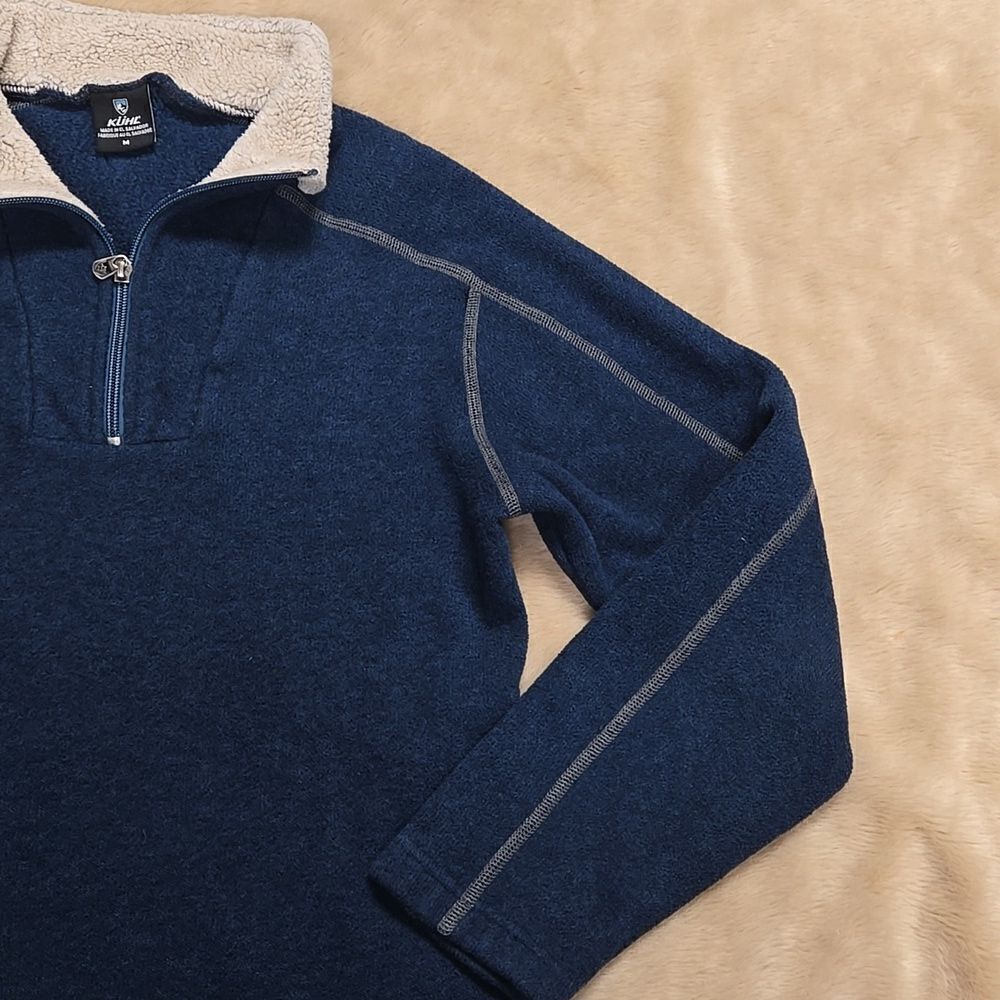 KUHL REVEL QUARTERāZIP MUTINY BLUE PULLOVER, SIZEāMEDIUM - Picture 4 of 11